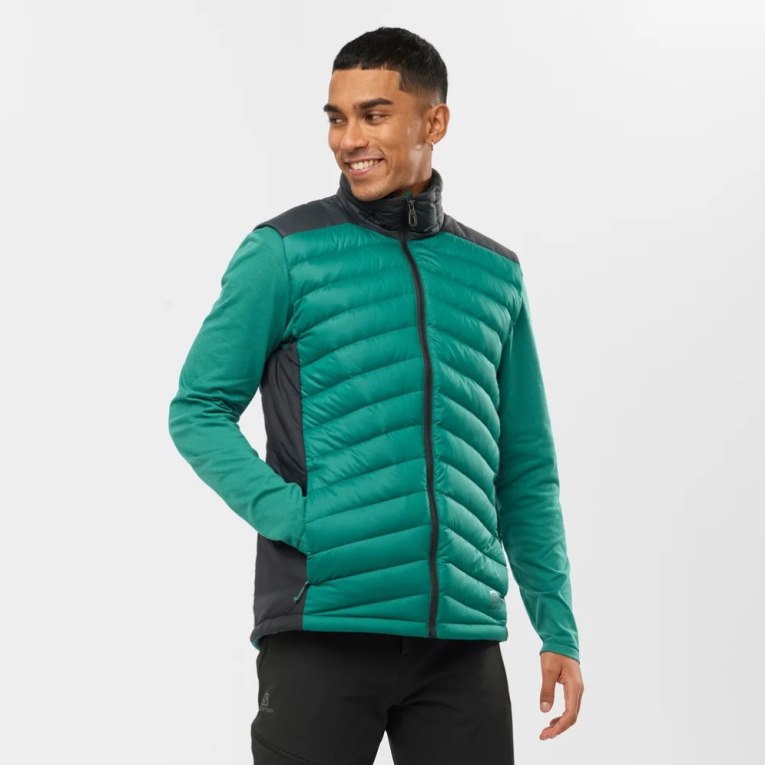 Chalecos Aislantes Salomon Essential Xwarm Down Hombre Verdes | MX PDHS123